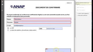 Obtinerea documentului de confirmare