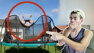 REACTING TO BAD TRAMPOLINE FAILS!