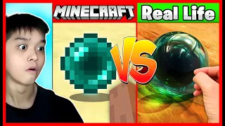 PENAMPAKAN MINECRAFT VS DUNIA NYATA !! Feat @sapipurba Minecraft