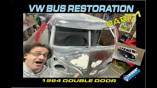 Vw bus Restoration // 1964 split screen double door build // Black Betty #vwrestoration