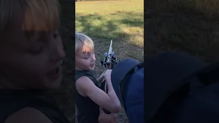 9 Year Old Shooting a . 410 Shotgun for the First Time #shorts