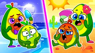 Play Safe at the Summer Playground 🔥 Hot vs Cold ❄️|| Best Kids Cartoon by Meet Penny 🥑💖