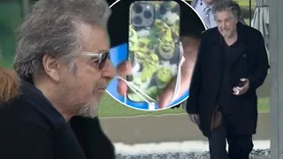 "Al Pacino Rocks Iconic Shrek Phone Case in LA!"