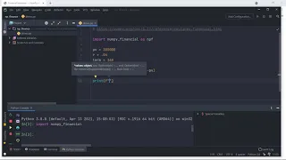 Basic Usage of NumPy Financial for Loan Payments and Amortization