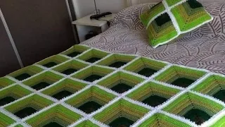 Crochet newest 3D 🛌 bed sheet design 2k22 catalogue