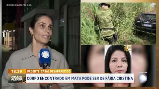 URGENTE, CASAL DESAPARECIDO: CORPO ENCONTRADO EM MATA PODE SER DE FABIA CRISTINA