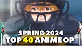 My Top 40 Anime Openings of Spring 2024