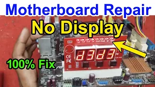 no display motherboard repair step by step | bios problem no display | computer display not showing