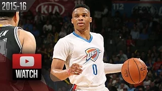 Russell Westbrook Full Highlights vs Spurs (2016.03.26) - 29 Pts, 8 Ast, BEAST!