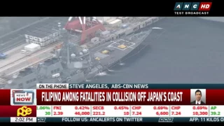 Filipino among fatalities in collision off Japan's coast