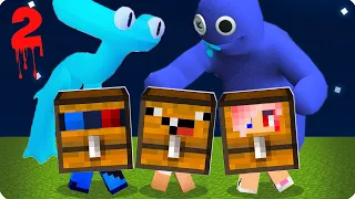 😱РАДУЖНЫЕ ДРУЗЬЯ 2 В МАЙНКРАФТ! ШЕДИ ЛЕСКА И НУБИК MINECRAFT