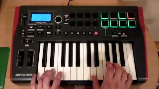 Novation Impulse 25 пример работы арпеджиатора