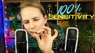 ASMR Triggers with My Microphones at 100% Sensitivity