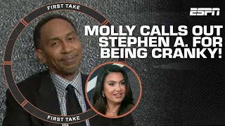 Can we at least get smores, sitting around the campfire! - Molly Qerim on Stephen A. being CRANKY 🤣