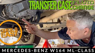 How to Change Mercedes ML350 W164 Transfer Case Fluid Oil by Yourself - ML320 ML550 ML63 AMG GL