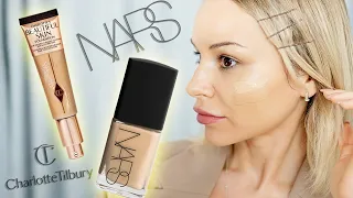 ТОНАЛЬНЫЕ КРЕМЫ - NARS И CHARLOTTE TILBURY - КАКОЙ ИЗ НИХ ЛУЧШЕ - ПРОТЕСТИРУЕМ