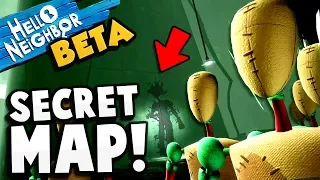 Hello Neighbor - SECRET MAP FOUND!! New Hidden Fear Minigame! - Hello Neighbor Beta Gameplay Secrets