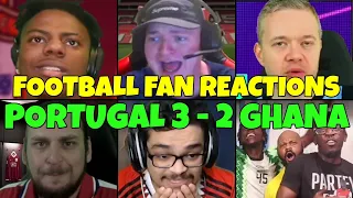 FOOTBALL FANS REACTION TO PORTUGAL 3-2 GHANA | FANS CHANNEL