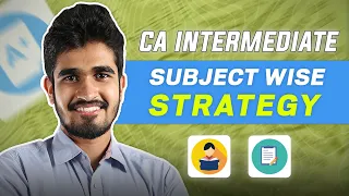 CA Intermediate - Subject Wise Strategy to get a Rank | How I got AIR 5 in IPCC | Focus on ICAI Mat