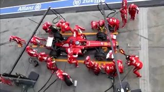 Ferrari F1 Pit Stop Perfection IN 90% SLOW MOTION