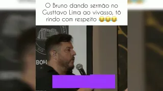 Bruno dando sermão no Gustavo lima