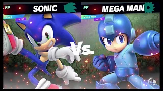 Super Smash Bros Ultimate Amiibo Fights   Request #8855 Sonic vs Mega Man Stamina battle