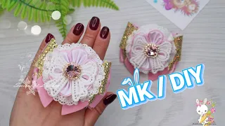 Нежные Бантики для Принцесс 👑 Мастер класс канзаши DIY Cobeads.com