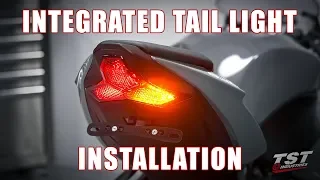 How to install a Programmable Integrated Tail Light on a 2019+ Kawasaki ZX6R by TST Industries
