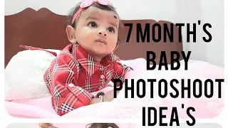 7th month's baby photoshoot idea's#viral#trending#love#babyphotoshootideas #7thmonthbaby#babygirl