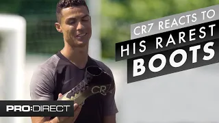 Cristiano Ronaldo reacts to his most expensive and rarest Nike CR7 boots