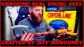 Unboxing & Throwing Real Viking Axes | Crafted By Jeff Manhoney