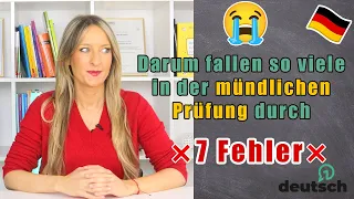 7 Fehler in der mündliche 🇩🇪 Prüfung!