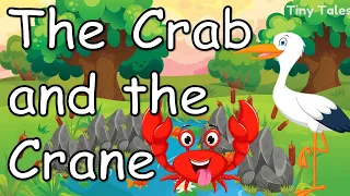 The Crab and the Crane Story in English with Subtitles | Tiny Tales | 1 minute story| CBSE Class III