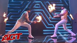 Blade 2 Blade is HORRIFYINGLY EXCITING On Americas Got Talent!