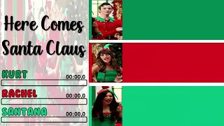 Glee - Here Comes Santa Claus | Line Distribution + Lyrics