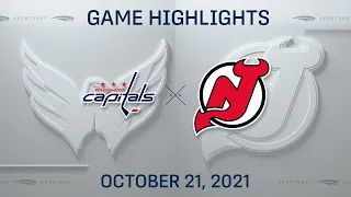 NHL Highlights | Capitals vs. Devils - Oct. 21, 2021