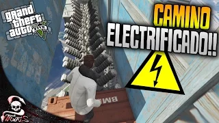 GTA 5 | CAMINO ELECTRIFICADO!! Y EL AUTOBUS NOS TROLLEA - DEATHRUN - GTA V GAMEPLAY | XxStratusxX