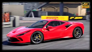 F1 22 SUPERCARS | Monaco - Ferrari F8 Tributo REPLAY [4K 60FPS]