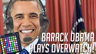 Barack Obama Plays OVERWATCH! Soundboard Pranks in Competitive!