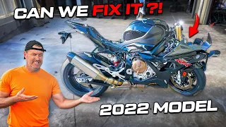 I BOUGHT WORLDS CHEAPEST BMW S1000RR - BUT ITS SMASHED UP BAD!!