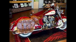 2017 Indian Chief Vintage Red over Ivory Cream