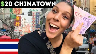 $20 Bangkok Street Food Challenge in Chinatown 🇹🇭