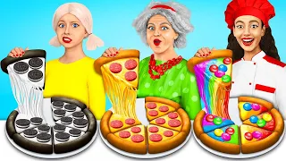 Me vs Grandma Cooking Challenge! Cake Decorating Funny Cooking Ideas by MEGA GAME