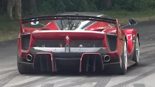 Ferrari FXX K EVO screaming at Goodwood FOS 2019! - V12 Engine PURE SOUND!