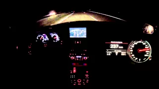 Audi A6 3.0 TDI Quattro - Acceleration from 0 - 250 km/h on the Autobahn