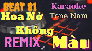 Hoa Nở Không Màu - Hoài Lâm | Karaoke Remix | Tone Nam