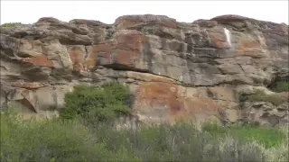 Cliffs at Head Smashed In  Buffalo Jump Alberta Canada