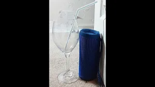 Experiment: Will a normal speaker (Bluetooth) make the wineglass resonate it's own frequency?