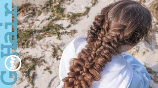 Oversize braid with elastics without braiding. Messy transformer braid.