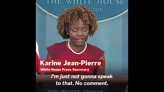 Karine Jean-Pierre Laughs After Reporter Asks If Biden Would Pardon Trump